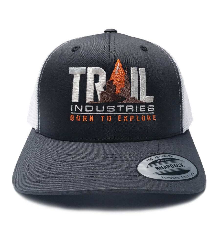 Trail Industries | Born to Explore | Retro Snapback Trucker Hat