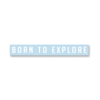 Trail Industries Born to Explore White Decal