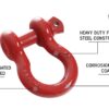Trail Industries | Overland Vehicle Systems | Recovery Shackle 3/4 4.75 Ton