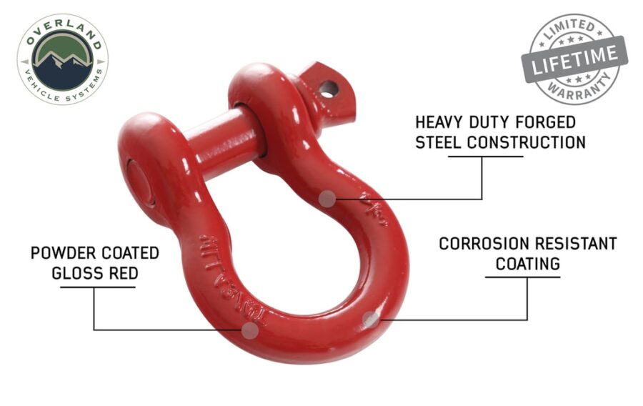 Trail Industries | Overland Vehicle Systems | Recovery Shackle 3/4 4.75 Ton