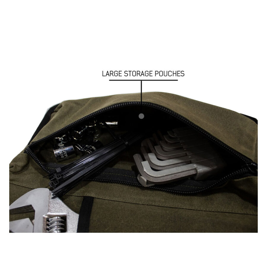 Trail Industries | Overland Vehicle Systems | OVS | Rolled Bag General Tools with Handle and Straps