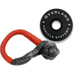 Overland Vehicle Systems Combo Kit Soft Shackle 5/8" 44.5k lb. and Recovery Ring 6.25" 45k lb. Black