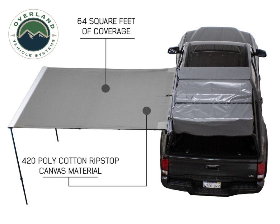 Trail Industries | Overland Vehicle System | OVS Nomadic Awning 2.0 6.5' with Black Cover Universal