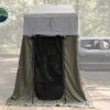 Trail Industries | Overland Vehicle Systems | Nomadic 3 Annex Green Base with Black Floor and Travel Cover