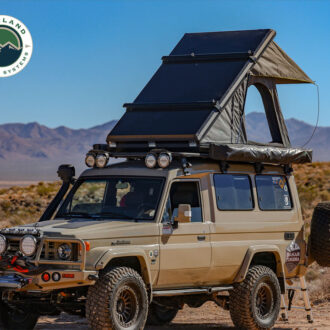 OVS Mamba 3 - Roof Top Tent on roof of four wheel drive vehicle