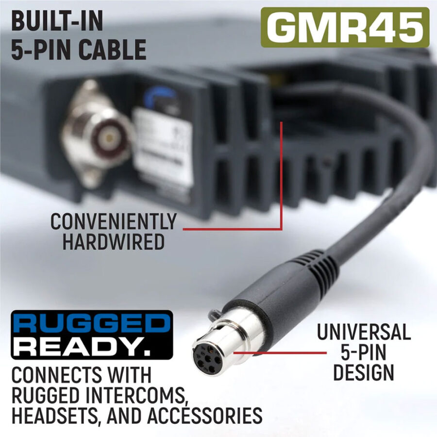 Rugged Radios Jeep Radio Kit GMR45 cables