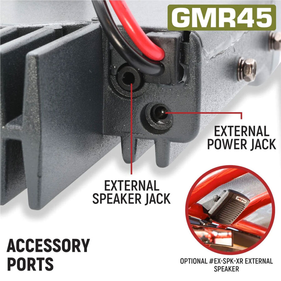 Rugged Radios Jeep Radio Kit GMR45 accessory ports