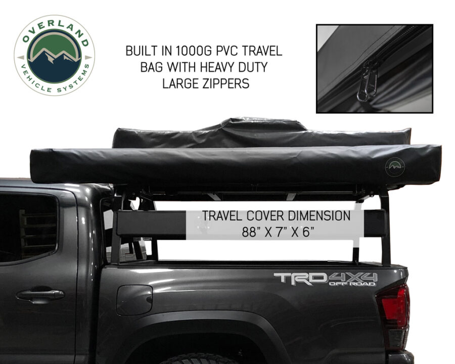 Trail Industries | OVS | Overland Vehicle System | Nomadic Awning 270 Driver Side Dark Gray Cover