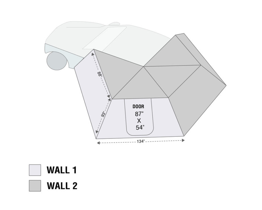 OVS Nomadic 270 LT Awning Wall 1 Driver Side