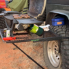Tailgater Tire Table Standard Aluminum Camping Table with table top grill