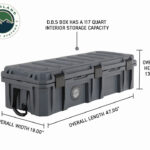 OVS Dark Grey 117 QT Dry Box, Drain, and Bottle Opener