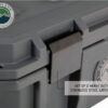 OVS Dark Grey 53 QT Dry Box, Drain, and Bottle Opener