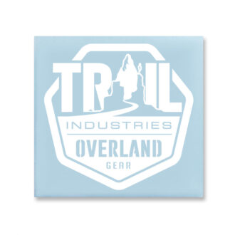 Trail Industries Overland Gear Decal in Gloss White