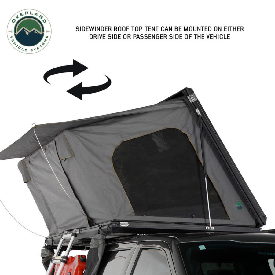 OVS Sidewinder Roof Top Tent opens passenger or driver side