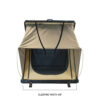 OVS LD TMON Hard Shell Roof Top Tent sleeping width