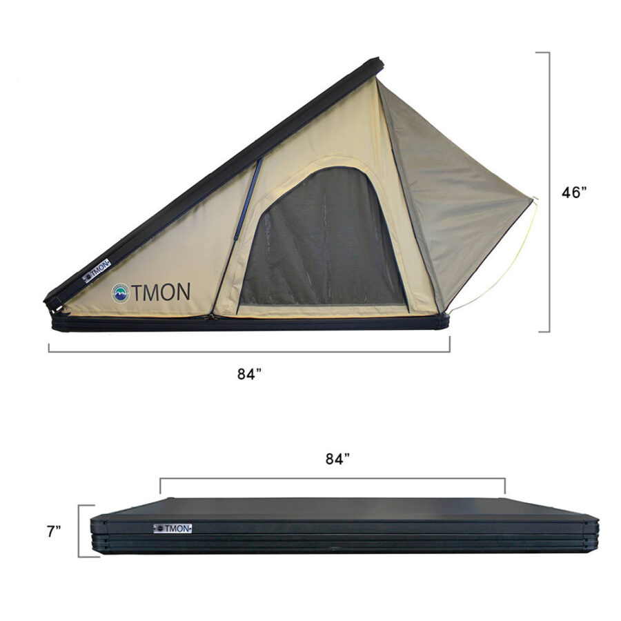 OVS LD TMON Hard Shell Roof Top Tent dimensions