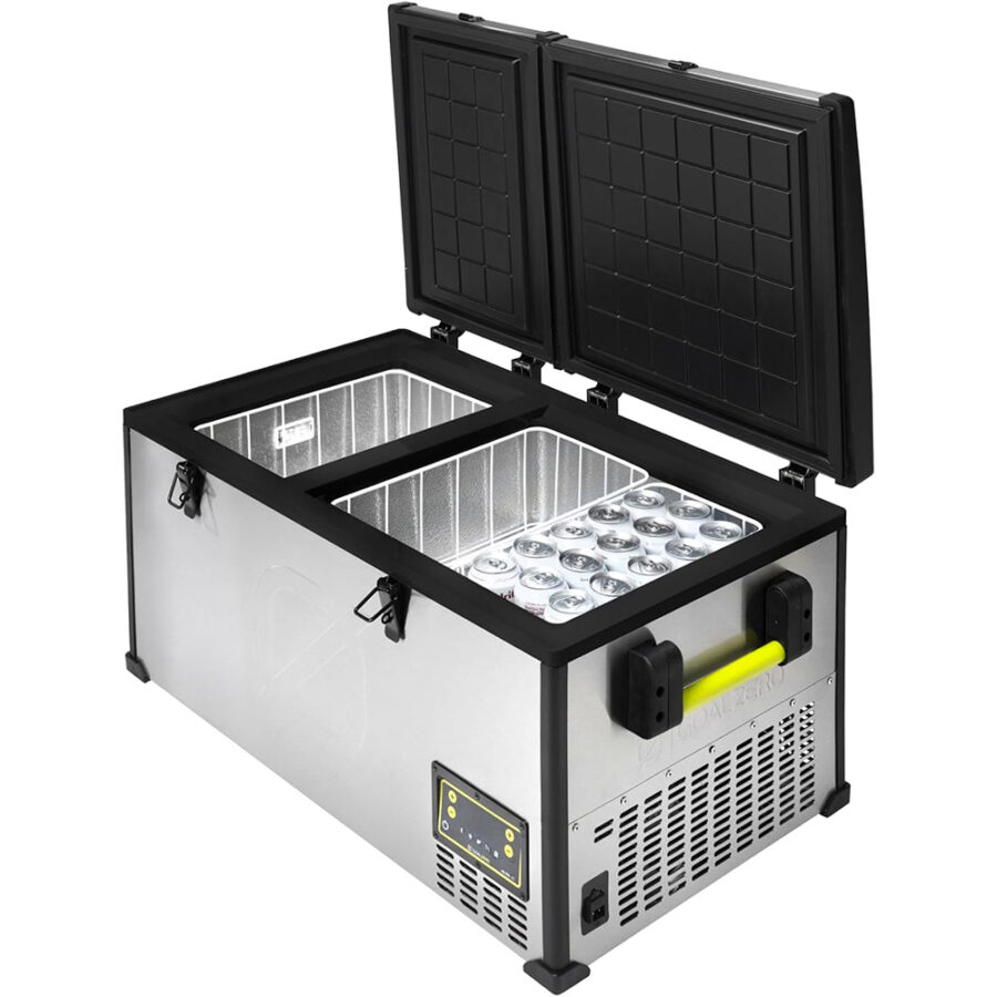 Goal Zero Alta 80L Fridge with lid open