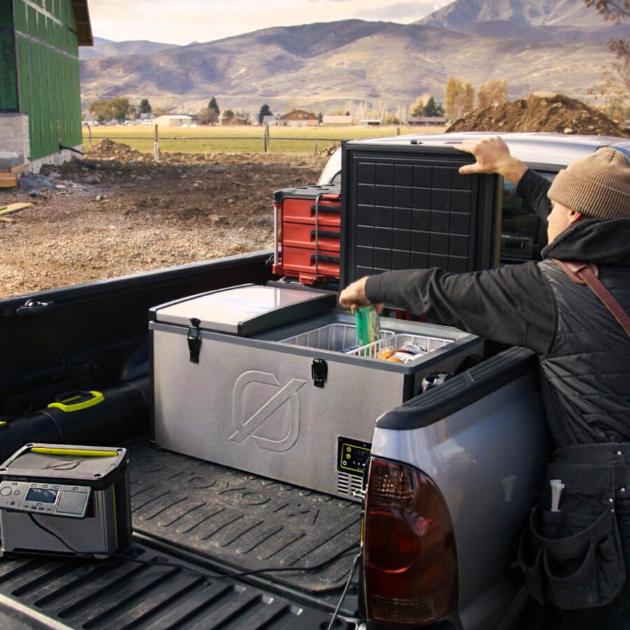 Goal Zero Alta 80L Fridge in back of truck