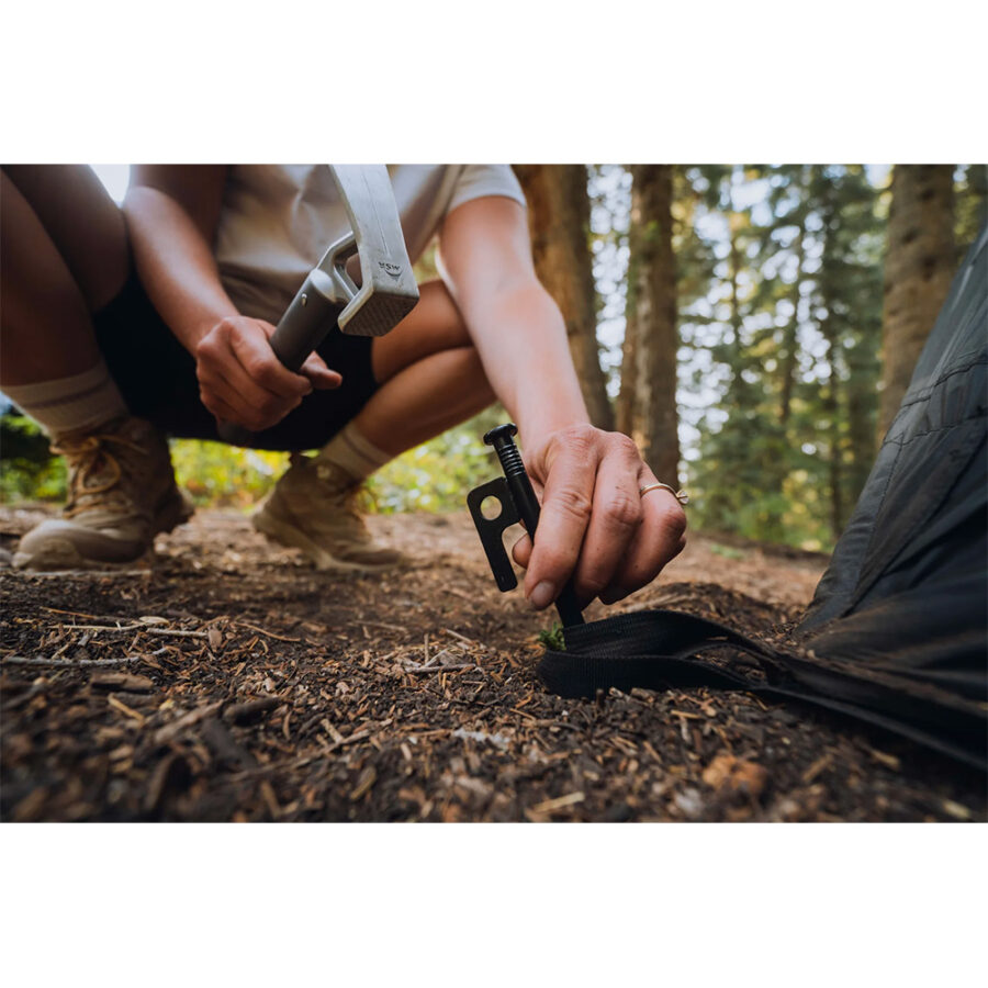 ROAM The Drifter Tent Stakes going into ground